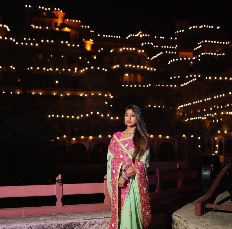 Mohena Kumari Singh looking beautiful in saree