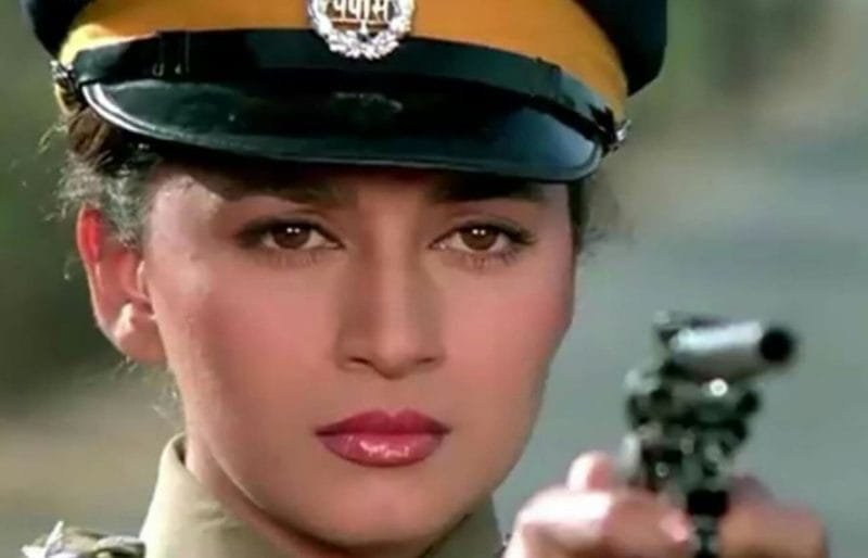 madhuri dixit film khalnayak police officer look