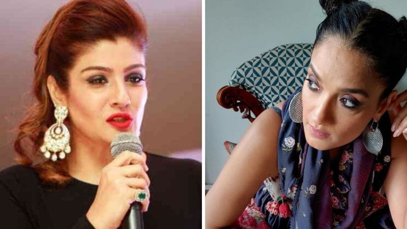 Raveena Tandon And Sandhya Mridul