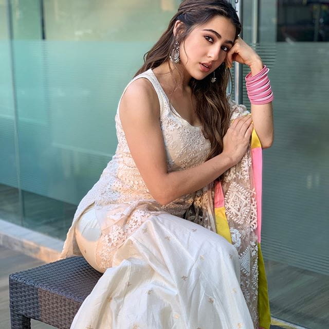 Sara Ali Khan In White Outfits