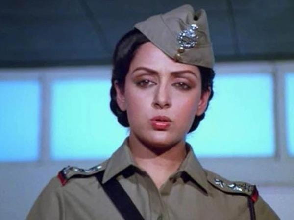 hema malini film andha kanoon police officer look