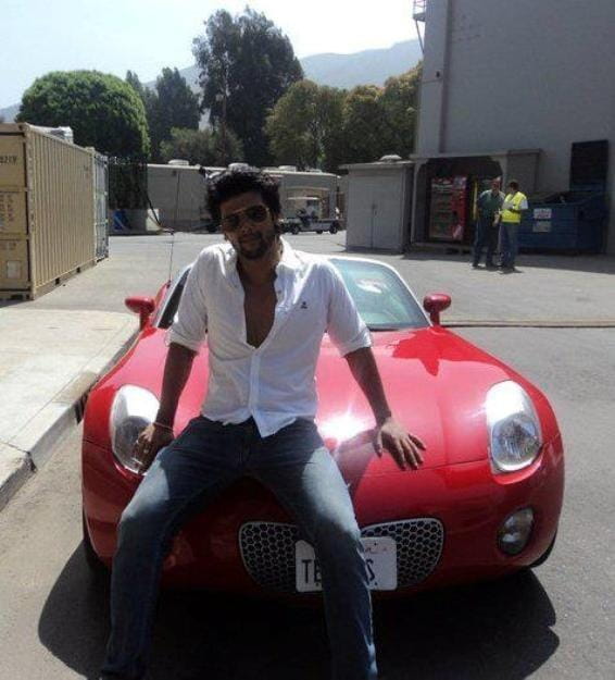 Kushal Tandon with his luxury car 