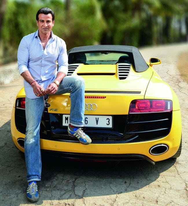 Ronit Roy with his luxury car Audi