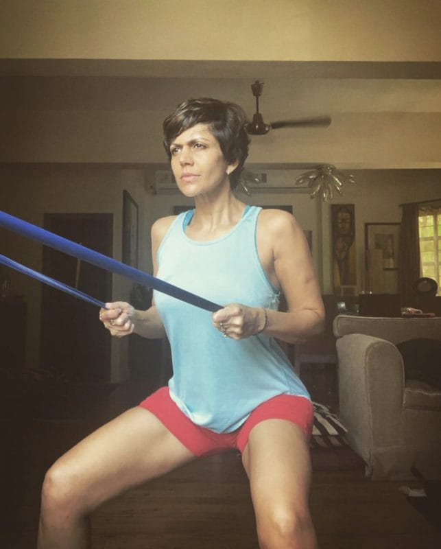 Mandira Bedi workout