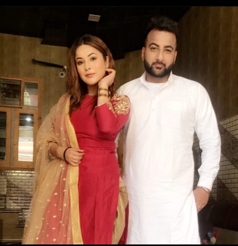 Shehnaaz Gill’s with her Father