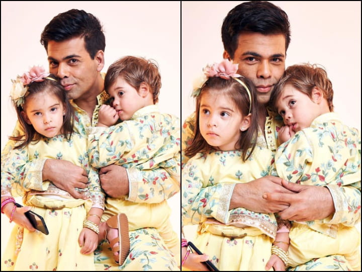 Karan Johar with his kids