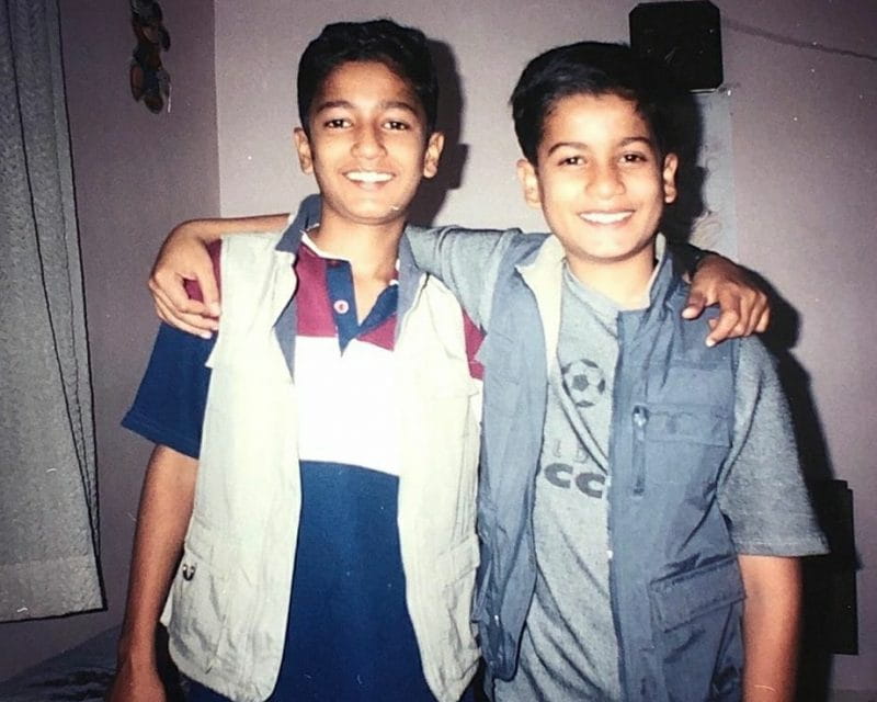 Vicky Kaushal childhood pic with brother sunny Kaushal