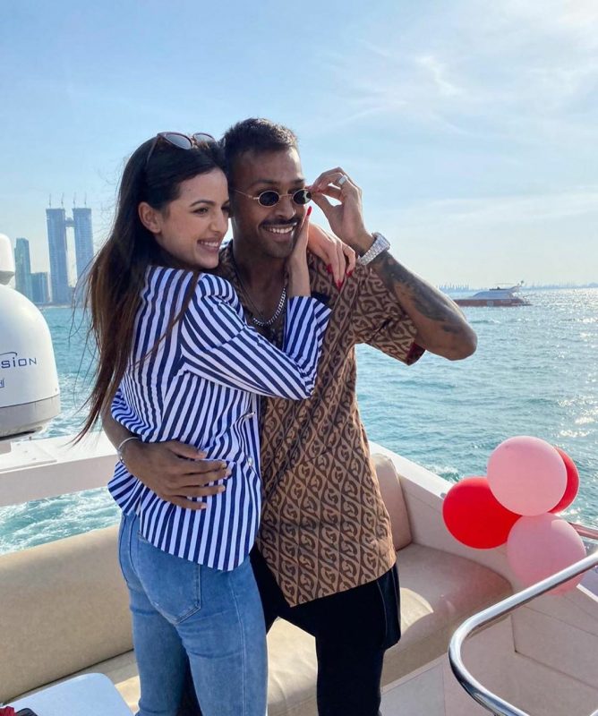 Hardik Pandya And Natasa Stankovic engagement pic