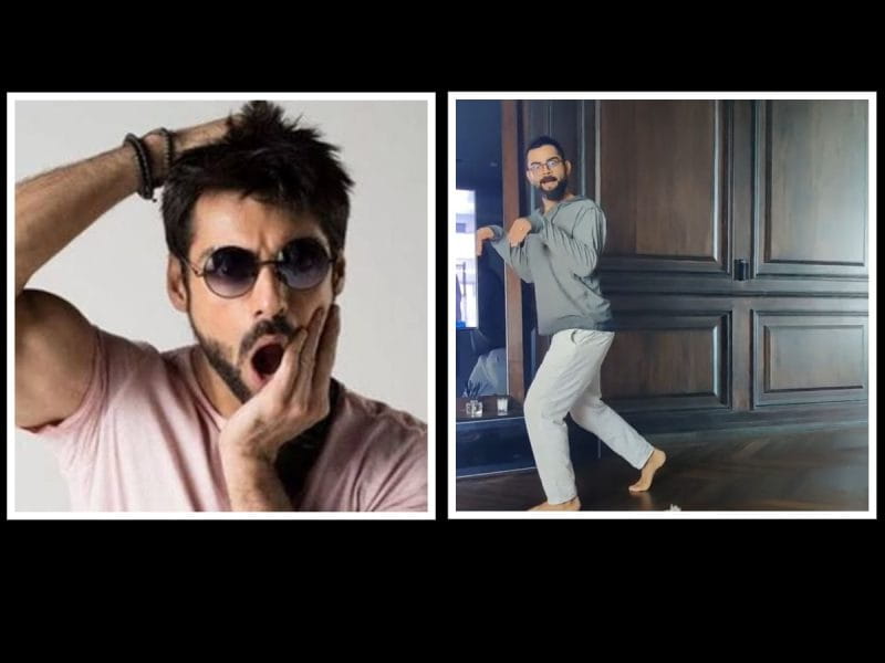 Virat Kohli Dinosaur pose