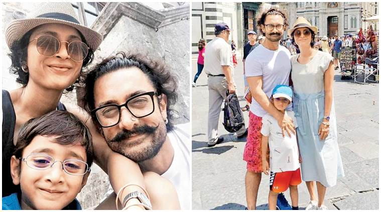Aamir Khan with his family