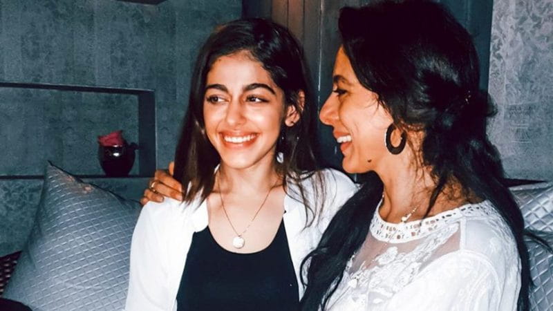 Pooja Bedi with Her Daughter