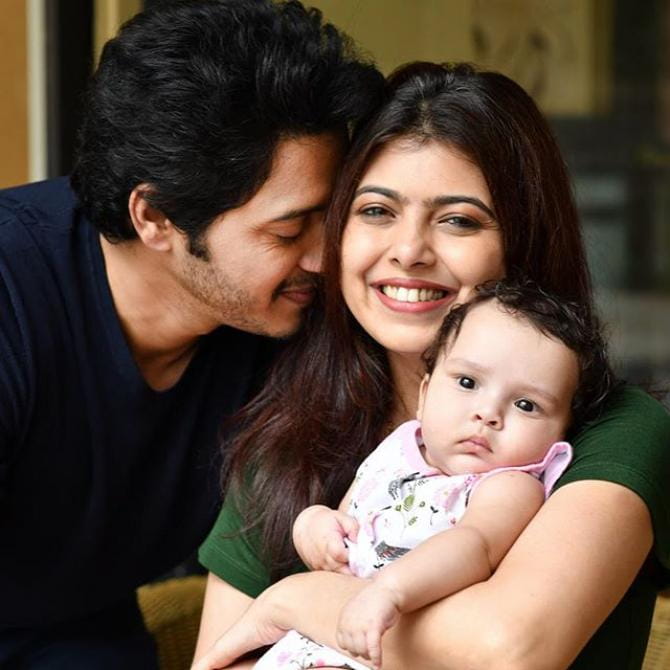 Shreyas Talpade with his family