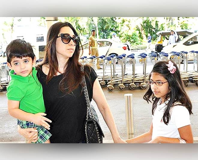 Karishma Kapoor with her children