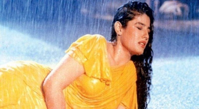 Raveena Tandon from song Tip Tip Barsa Paani 