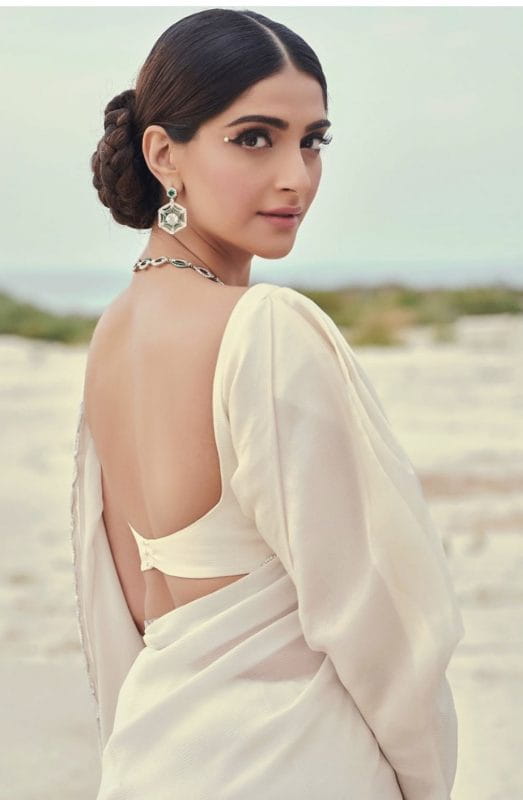 Sonam Kapoor in backless dress