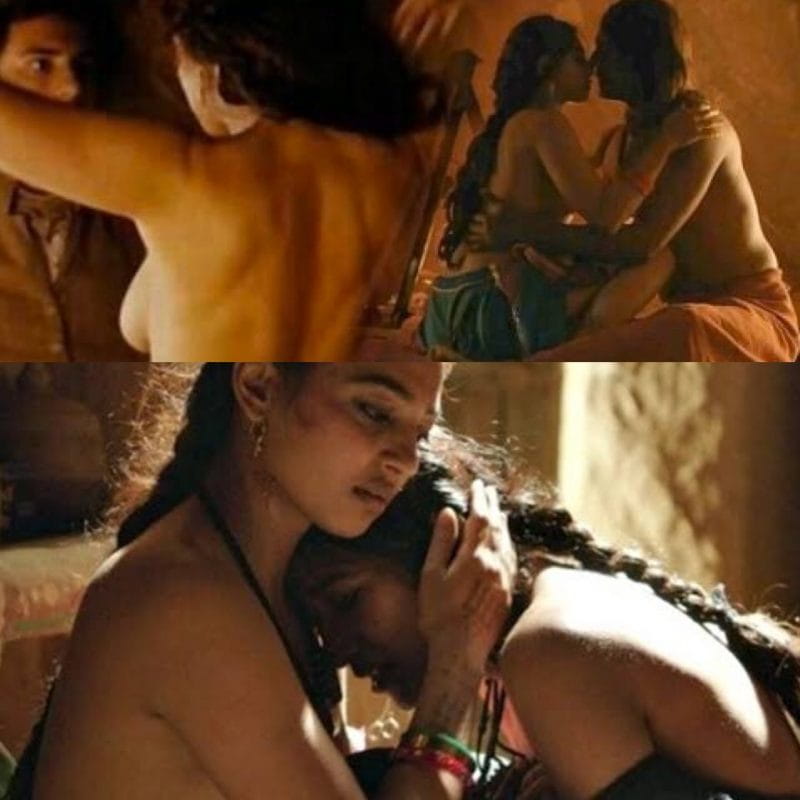 Radhika Apte topless on screen
