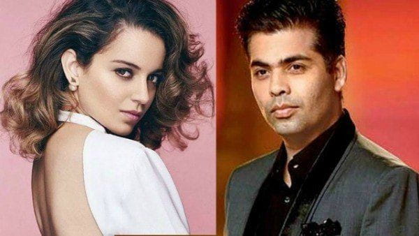 Kangana Ranaut and Karan Johar