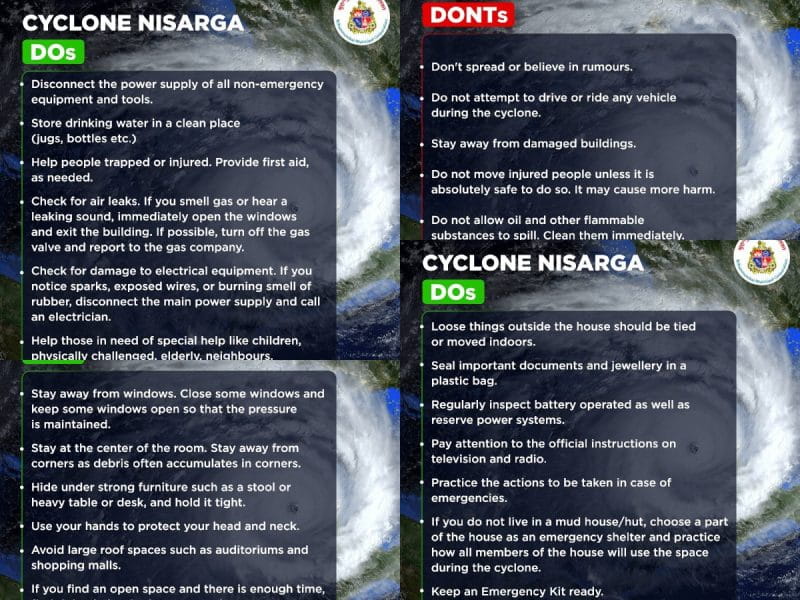 cyclone nisarga bmc message