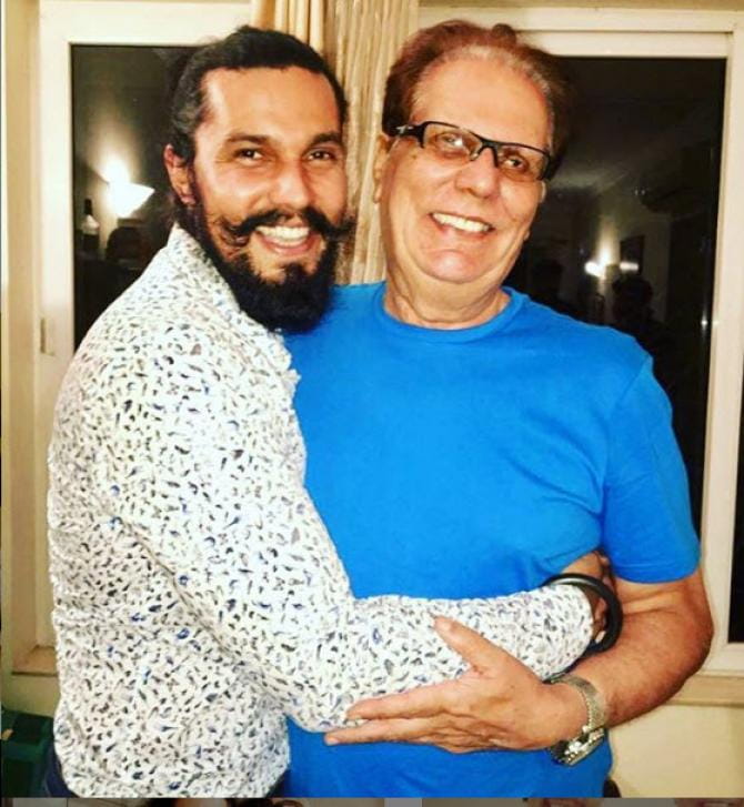 Randeep Hooda and His Father