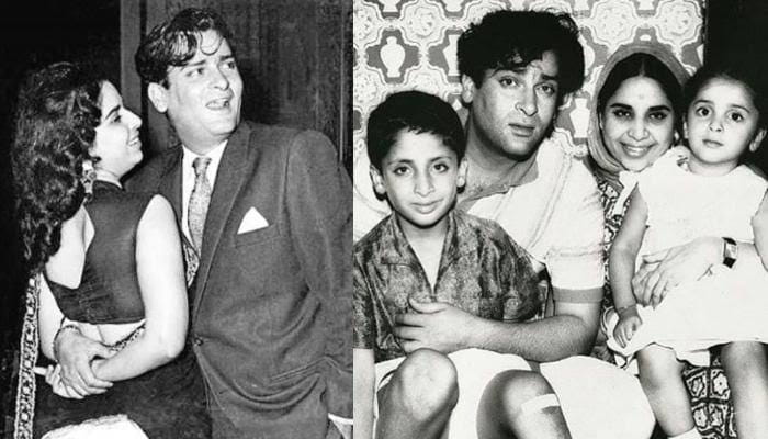 Shammi Kapoor And Geeta Bali family pic