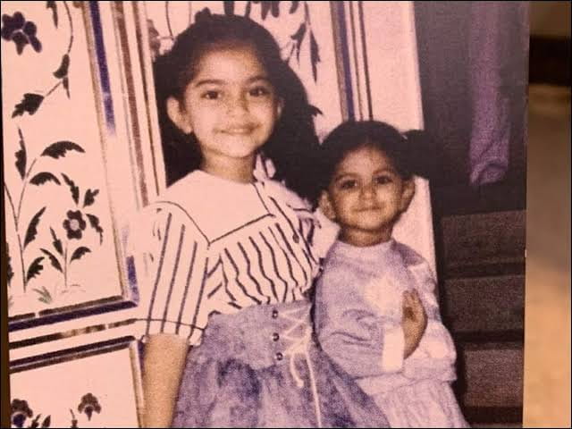 Sonam Kapoor childhood pics