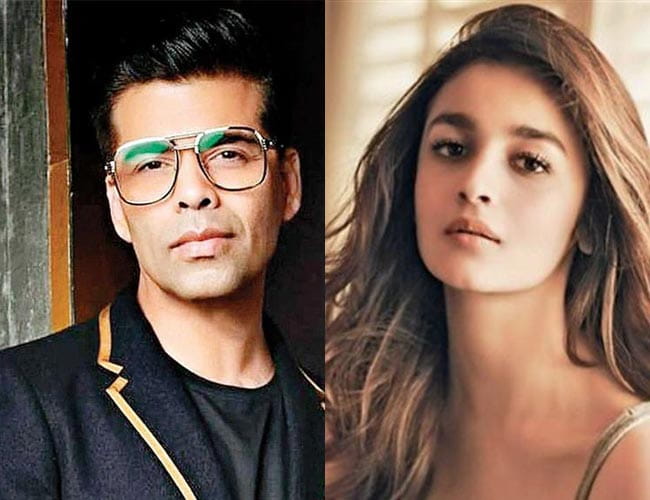 Karan Johar and alia Bhatt