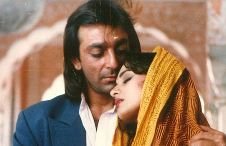 Sanjay Dutt and Madhuri Dixit
