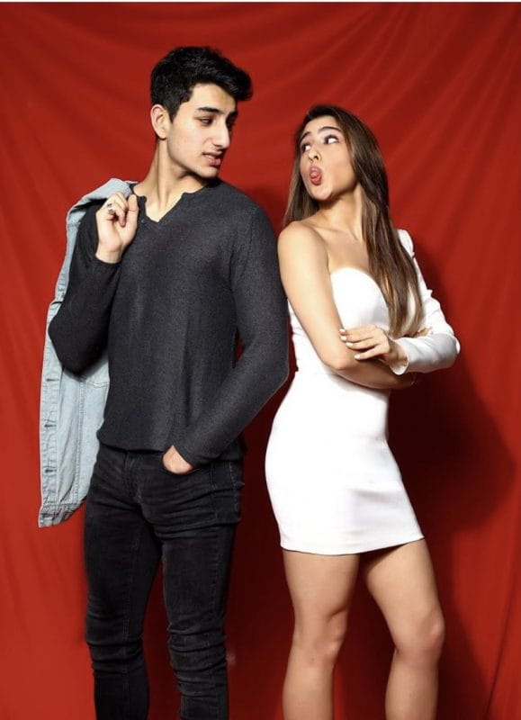 Sara Ali Khan With Brother Ibrahim