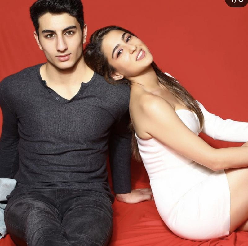 Sara Ali Khan With Brother Ibrahim