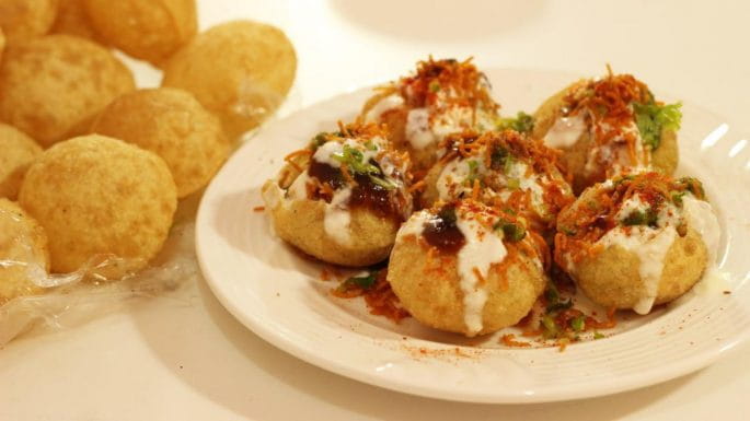 Paneer Puri Chaat
