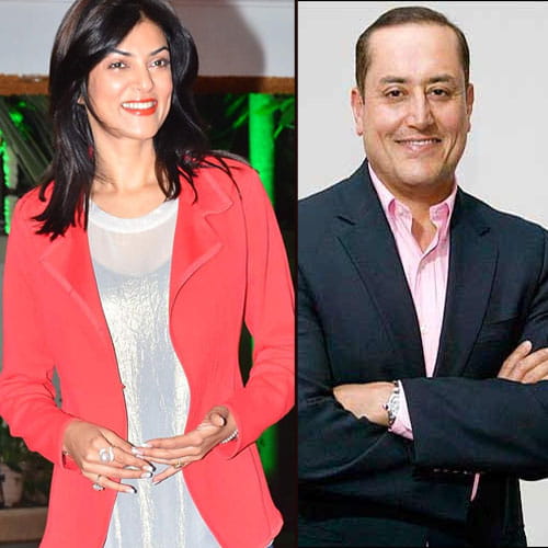 Sushmita Sen and Sabir bhatia
