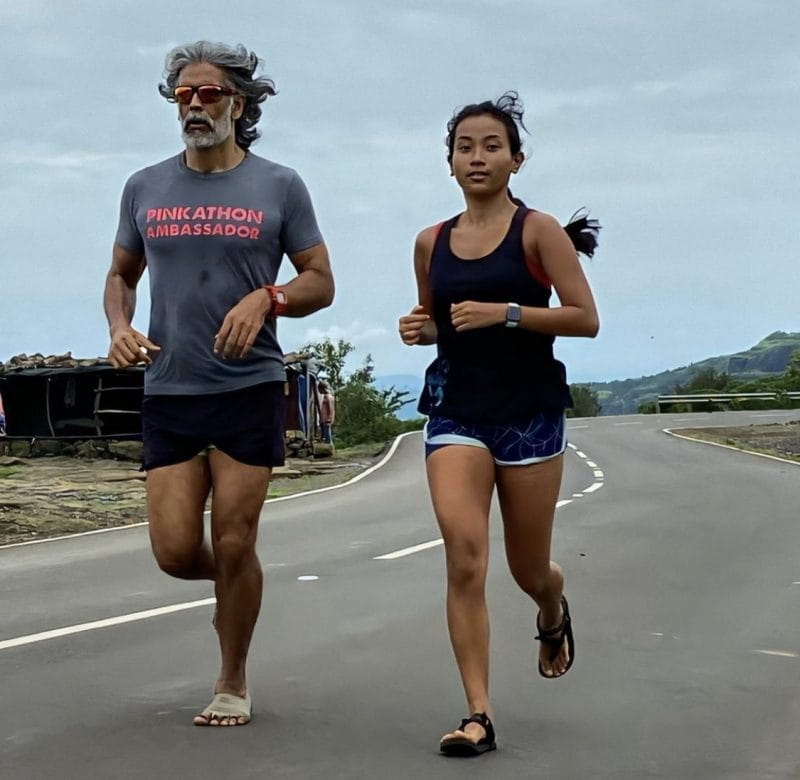 Milind Soman and Ankita Konwar