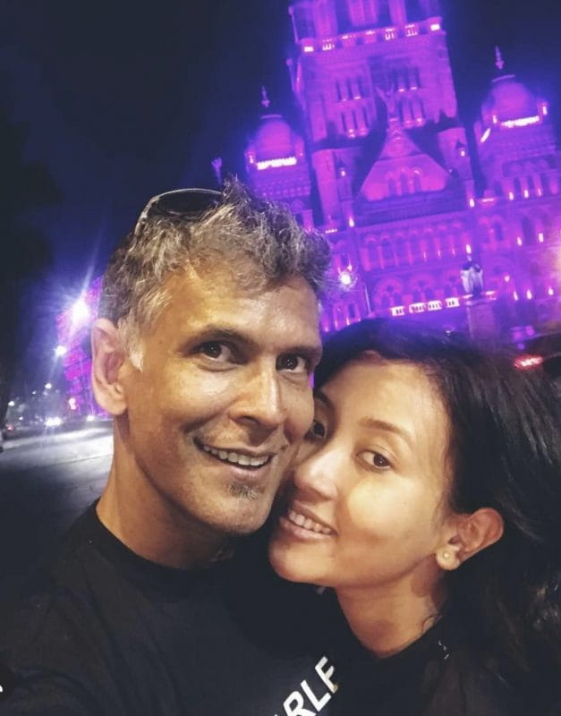 Milind Soman and Ankita Konwar