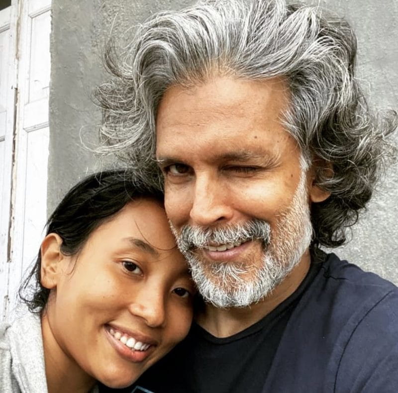 Milind Soman and Ankita Konwar