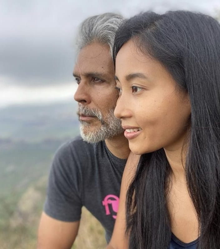 Milind Soman and Ankita Konwar