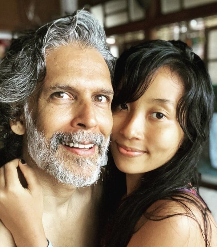 Milind Soman and Ankita Konwar