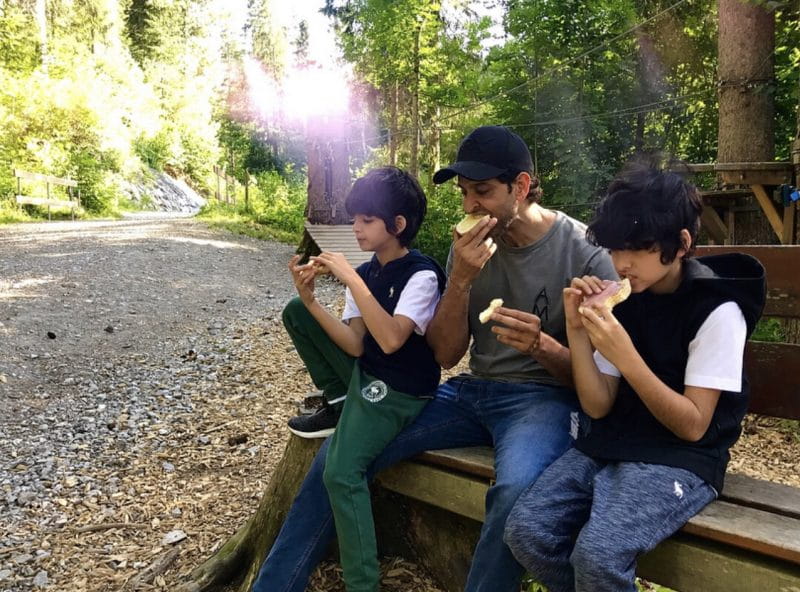 Hrithik Roshan and his kids