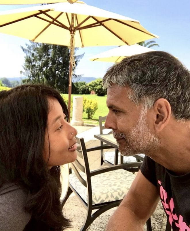 Milind Soman and Ankita Konwar