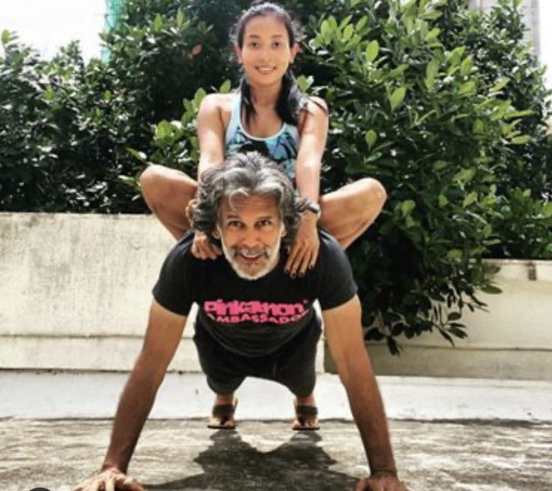 Milind Soman and Ankita Konwar