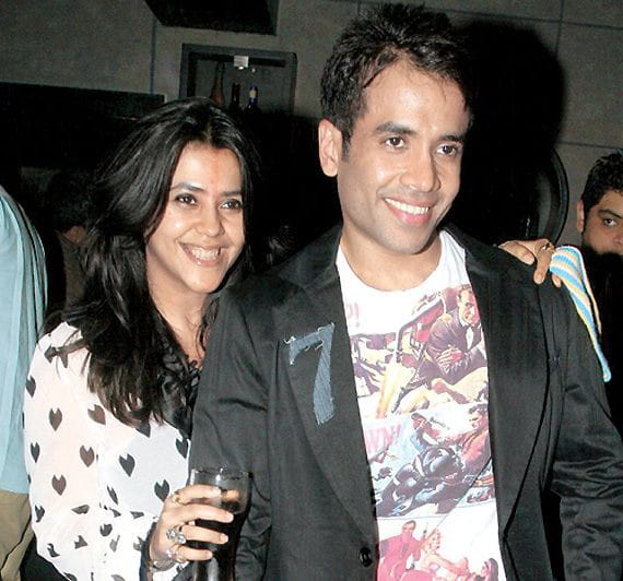 Tusshar Kapoor and Ekta Kapoor
