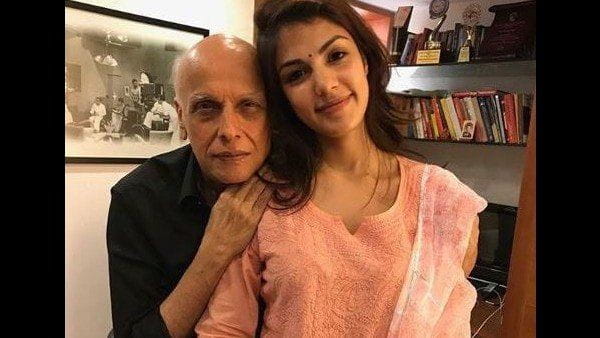 Rhea Chakraborty and Mahesh Bhatt