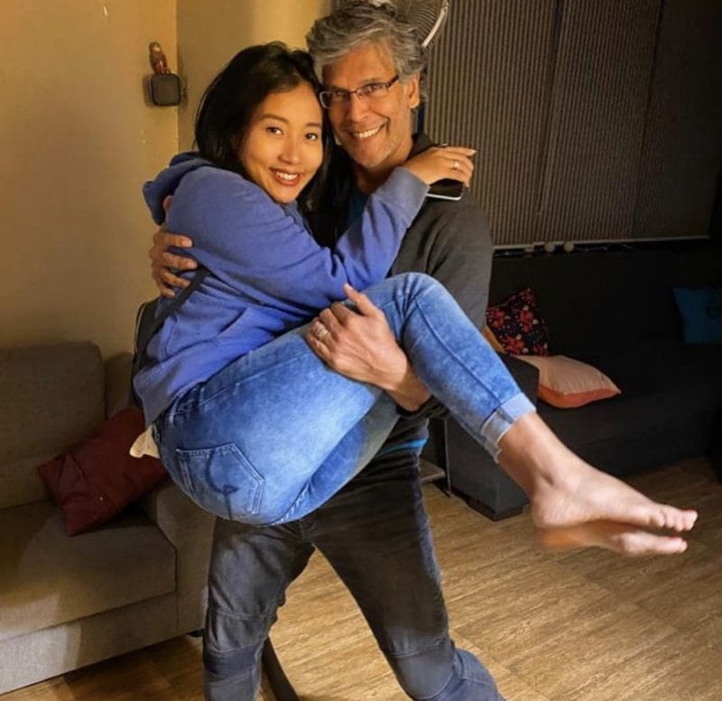 Milind Soman and Ankita Konwar