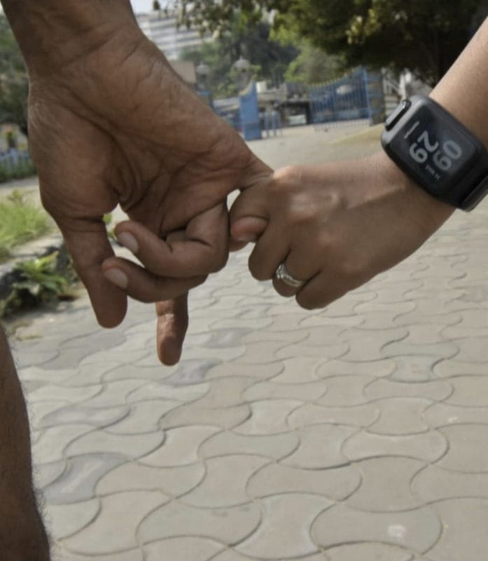 Milind Soman and Ankita Konwar