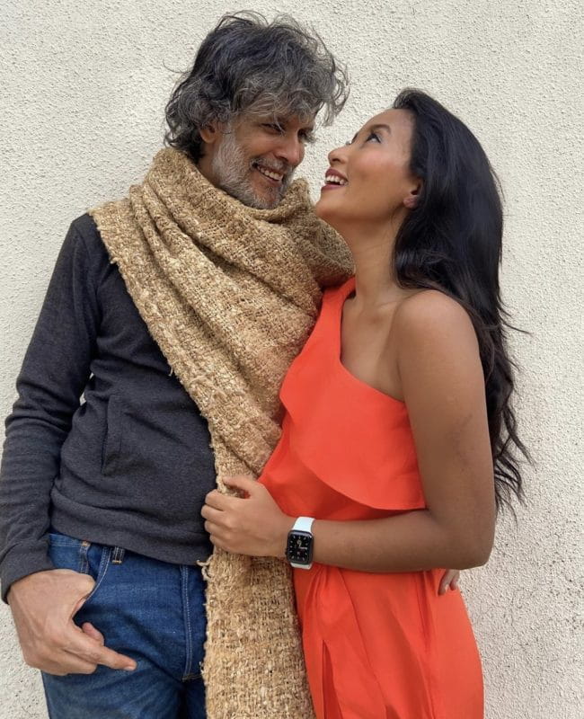 Milind Soman and Ankita Konwar