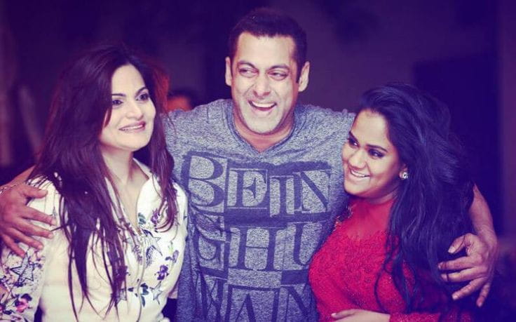 Salman Khan and Arpita Alvira
