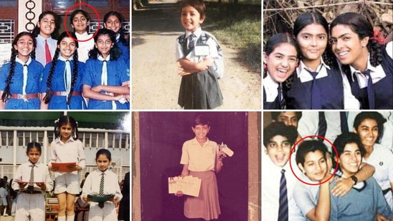 Bollywood Actresses In Their School Uniform