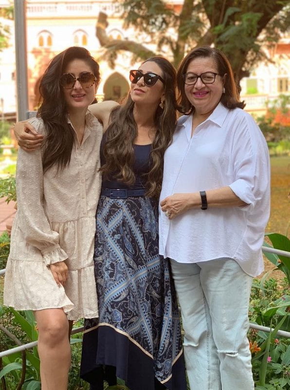 Kareena and Karisma Kapoor- Mother Babita
