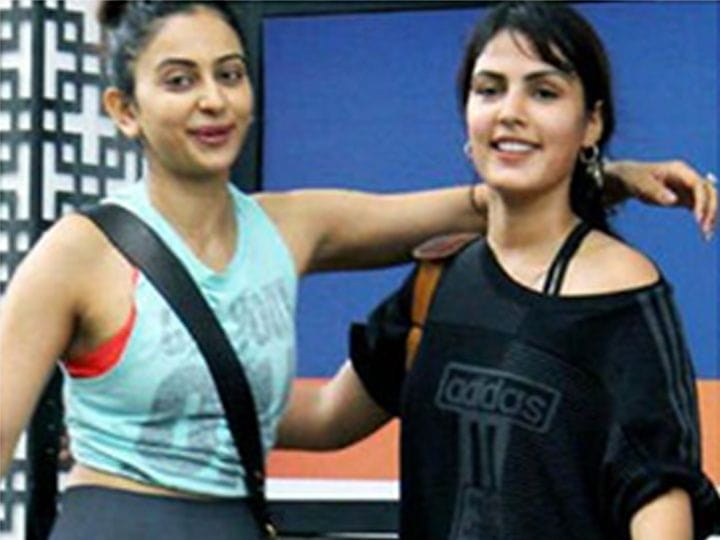 Rhea Chakraborty With Rakul Preet