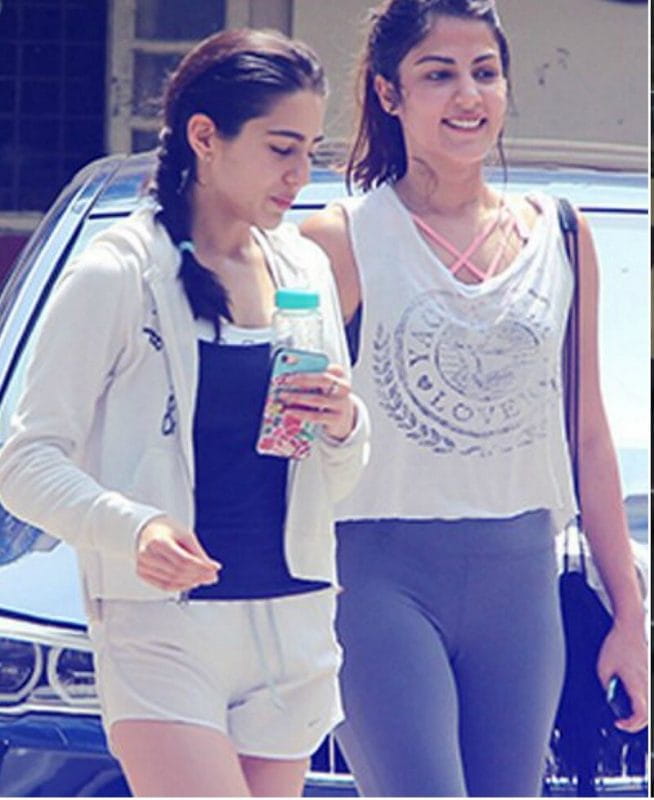 Rhea Chakraborty With Sara Ali Khan 