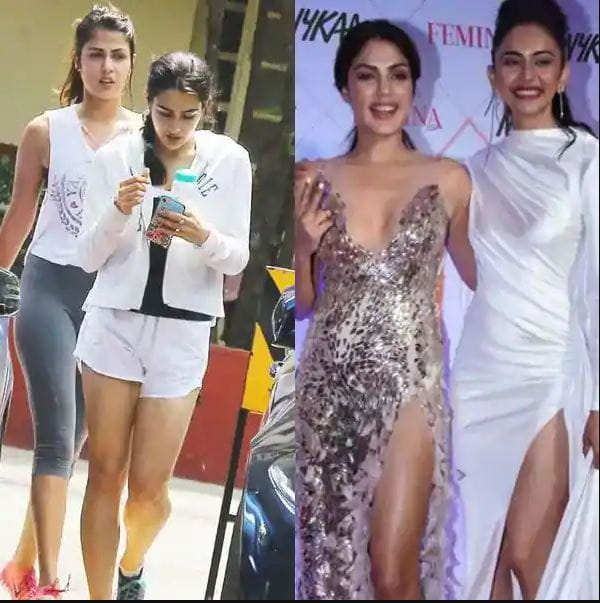 Rhea Chakraborty With Sara Ali Khan And Rakul Preet